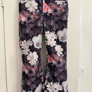 Roxy Girl Ski/Snow Multicolor Floral Pants